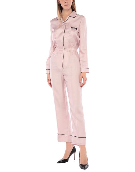 pink gold silk jumpsuit prada|pink Prada.